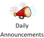 Announcements 