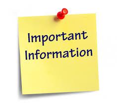  Red tack on yellow post it w Important Information