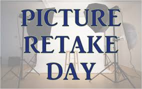   Blue Letters Picture Re-Take Day with photography stilettos