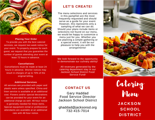 catering menu