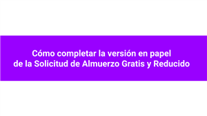 How to fill out paper application in Spanish