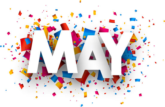  The word May with flowers around it