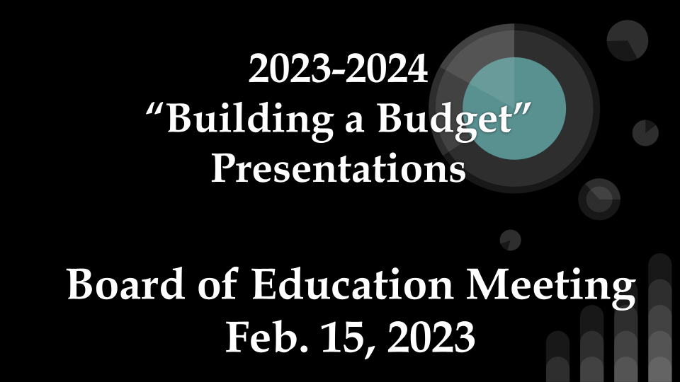  building a budget presentation cover