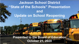 cover page of state of the schools address 