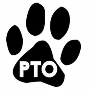  pawprint with PTO written in white