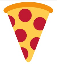  pizza with slices of pepperoni