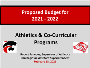 cover of athletics co curricular and technology presentations 
