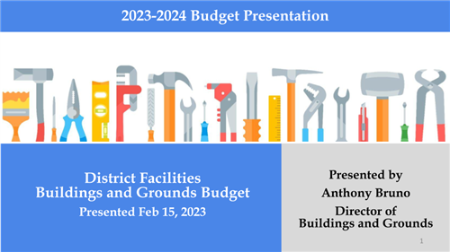 cover of facilities presentation