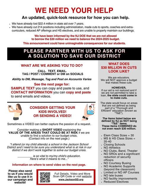 one page document showing how to advocate