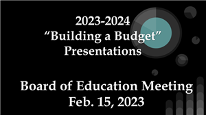 cover of budget introduction slides