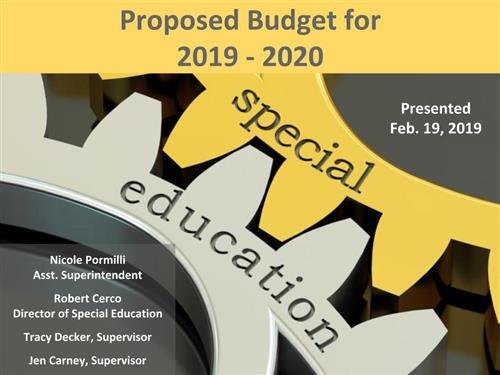 Cover Title page for special education presentation 