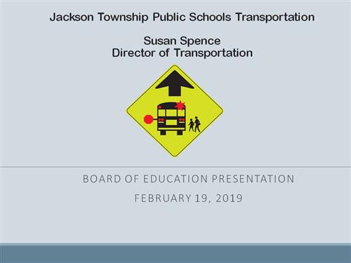 cover page for transportation presentation 
