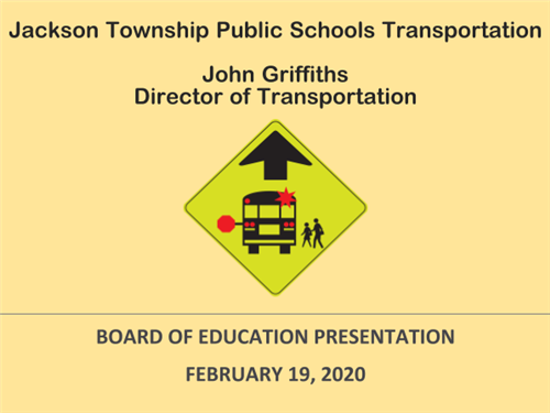 cover of transportation presentation 