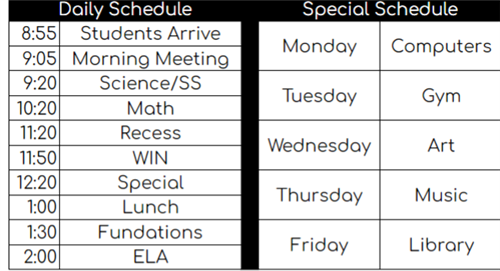 Daily Schedule