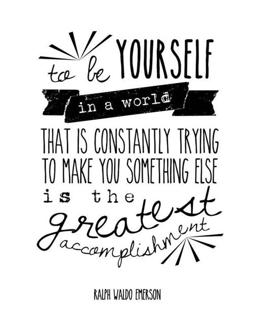 Be Yourself 