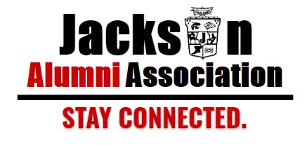 logo for the Jackson Alumni Association with district crest 