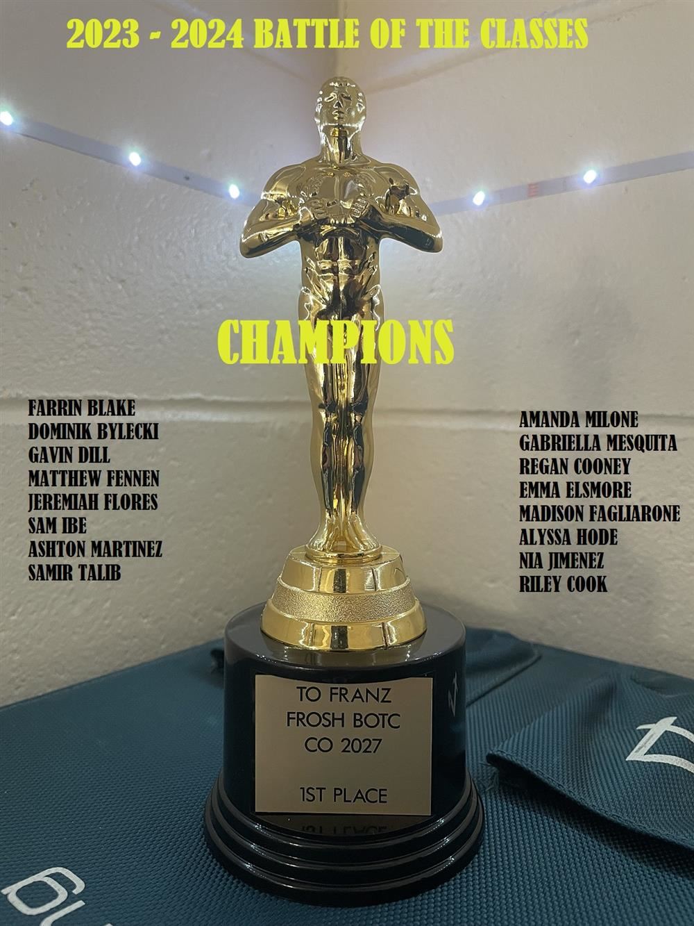 BATTLE OF THE CLASSES TROPHY