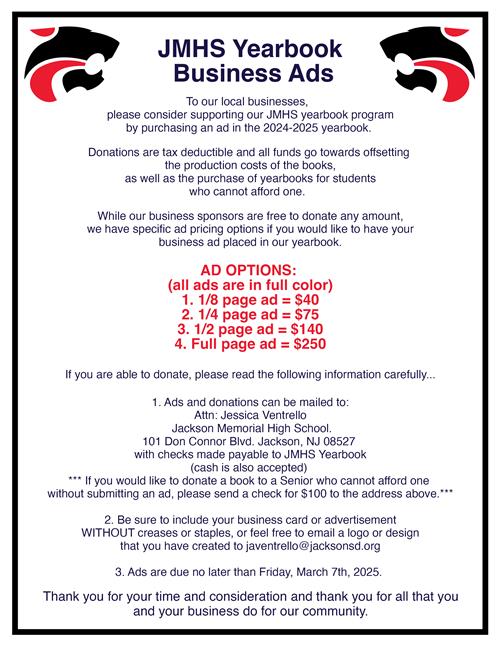 Yearbook Business Ads